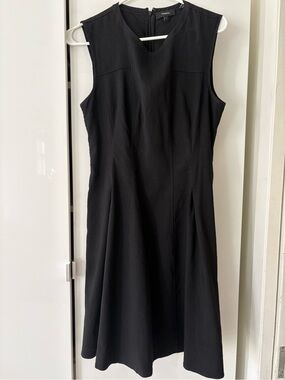 Theory Black Sleeveless Midi Dress
